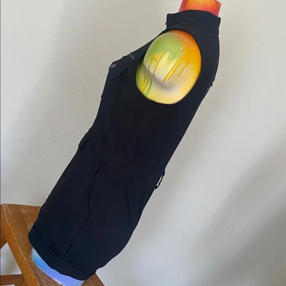 Guess Black Sleeveless Romper with Front Zip - Picture 8 of 16